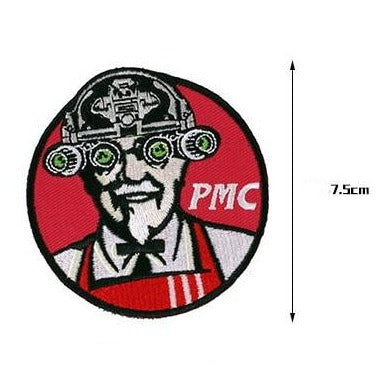 Satirical KFC 'PMC' Embroidered Velcro Patch