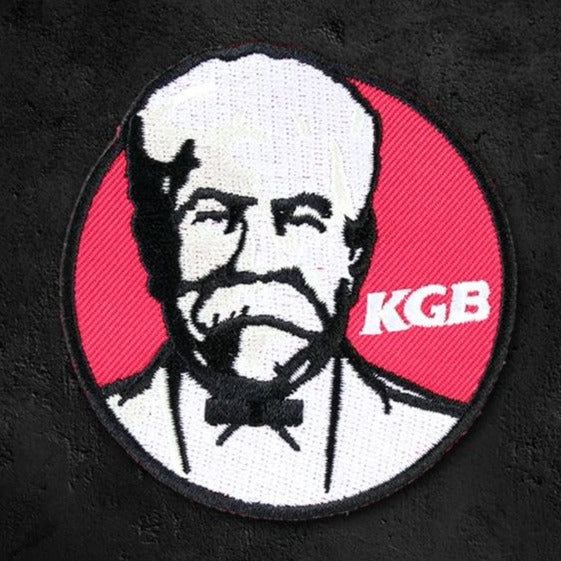 Satirical KFC 'KGB' Embroidered Velcro Patch