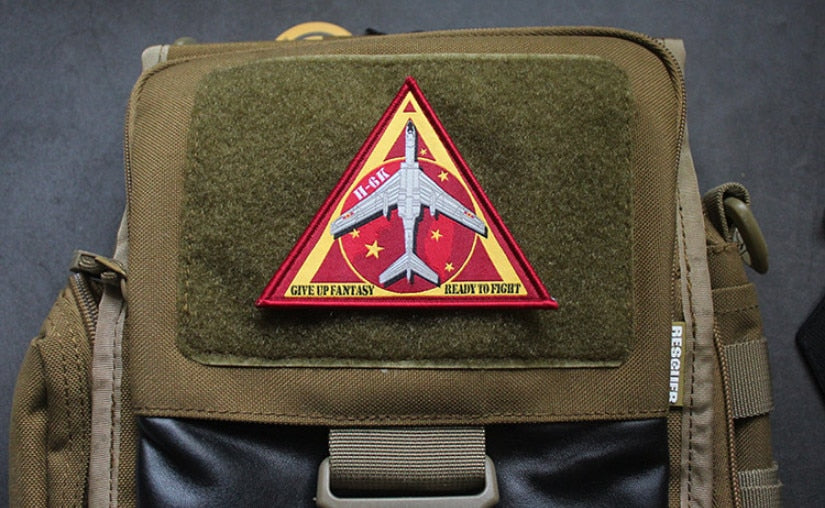Top Gun 'Give Up Fantasy | Ready To Fight' Embroidered Velcro Patch