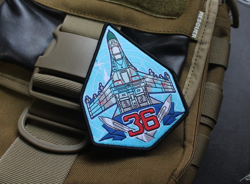 Top Gun 'Fighter Aircraft | 36' Embroidered Velcro Patch