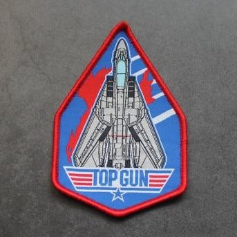 Top Gun 'Fighter Jet' Embroidered Velcro Patch