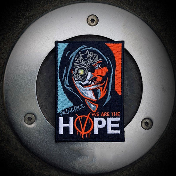 V for Vendetta 'We Are The Hope' Embroidered Velcro Patch