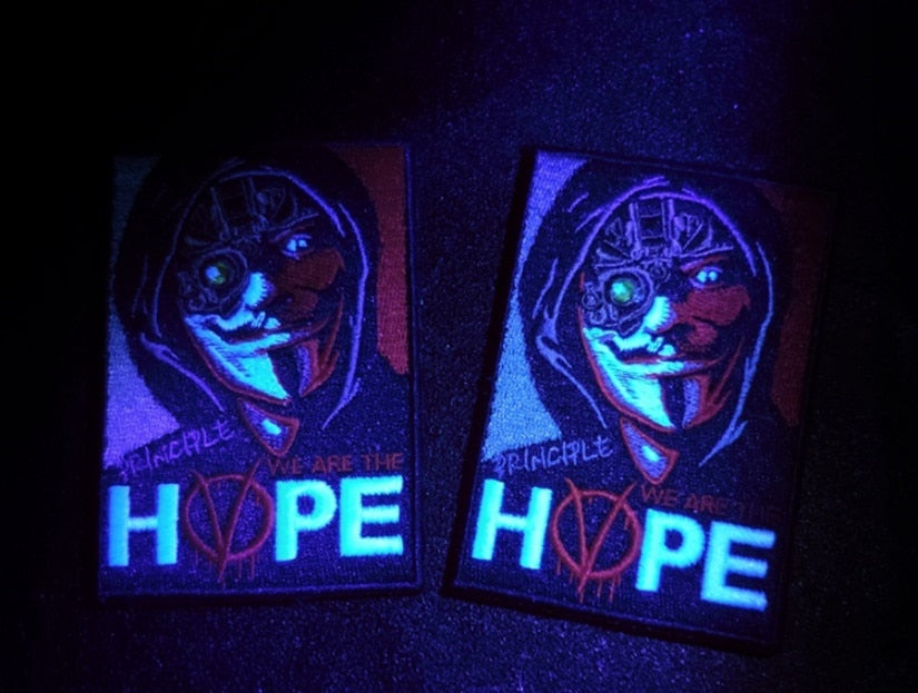 V for Vendetta 'We Are The Hope' Embroidered Velcro Patch