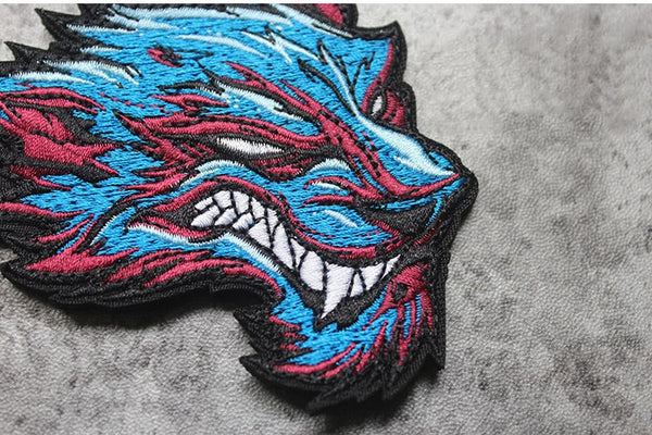 Beast Wolf Embroidered Velcro Patch