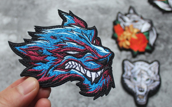 Beast Wolf Embroidered Velcro Patch