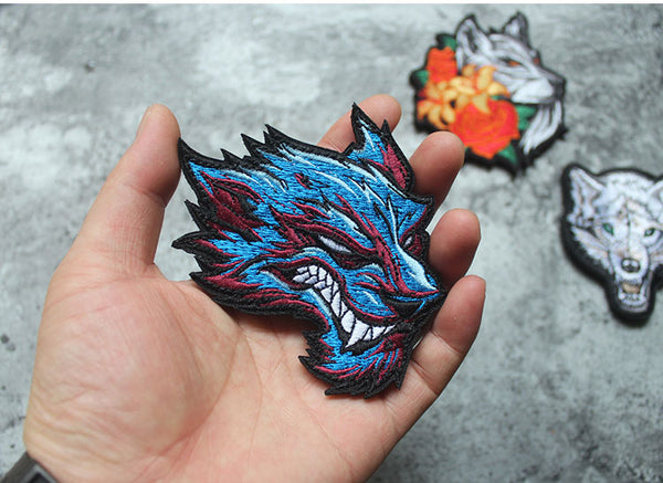 Beast Wolf Embroidered Velcro Patch