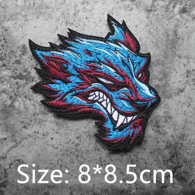 Beast Wolf Embroidered Velcro Patch