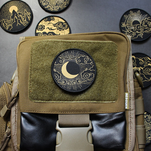 Japanese Samurai Cloud Embroidered Velcro Patch