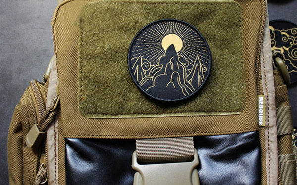 Japanese Samurai Cloud Embroidered Velcro Patch