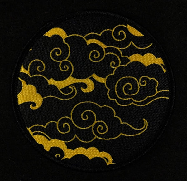 Japanese Samurai Cloud Embroidered Velcro Patch