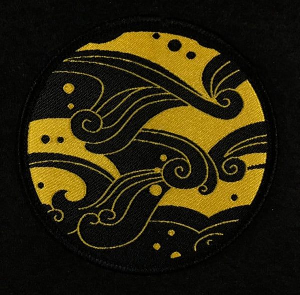 Japanese Samurai Cloud Embroidered Velcro Patch