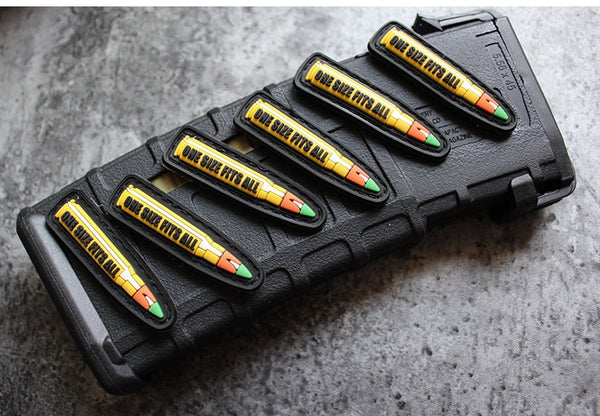 Bullet PVC Rubber Velcro Patch