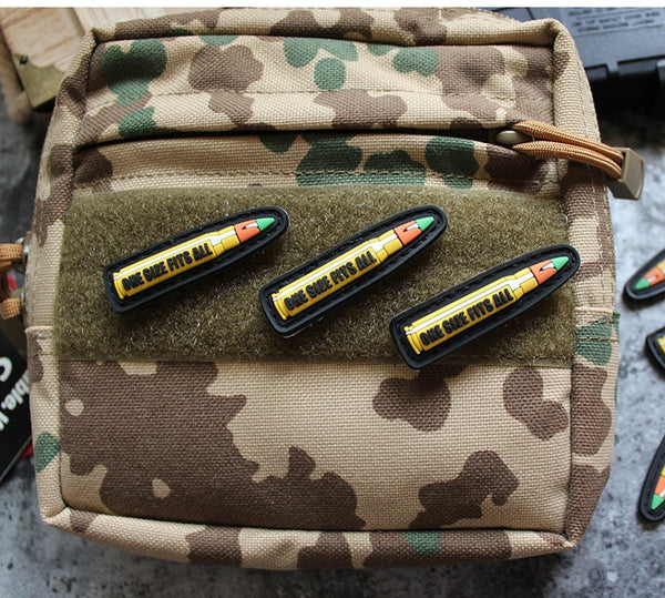 Bullet PVC Rubber Velcro Patch