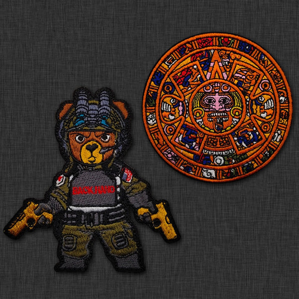 Mayan Calendar Embroidered Velcro Patch