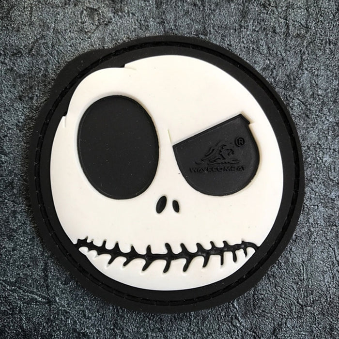 The Nightmare Before Christmas 'Quizzical Jack' PVC Rubber Velcro Patch