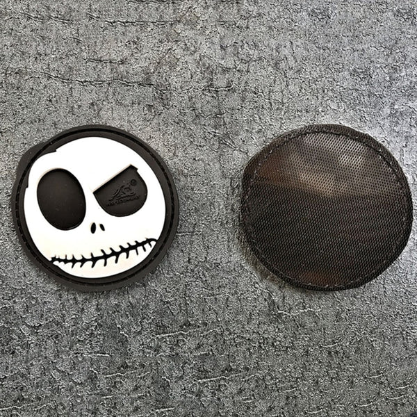 The Nightmare Before Christmas 'Quizzical Jack' PVC Rubber Velcro Patch