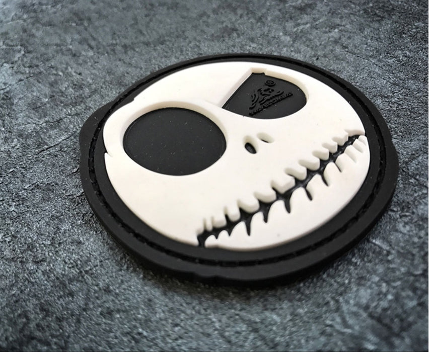 The Nightmare Before Christmas 'Quizzical Jack' PVC Rubber Velcro Patch