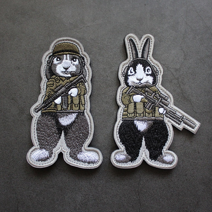 Tactical Rabbit 'Helmet Gear' Embroidered Velcro Patch — Little Patch Co