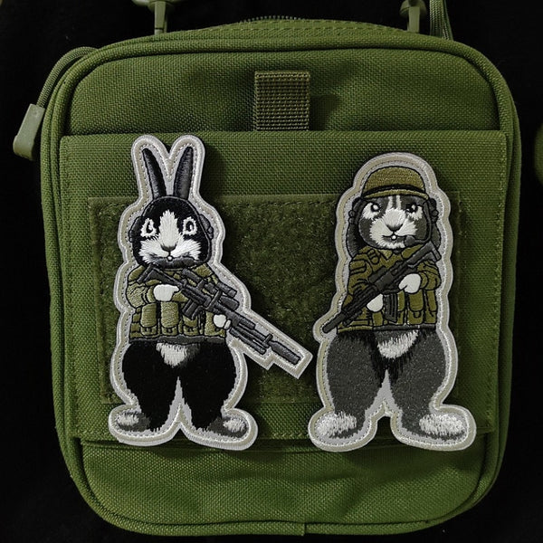 Tactical Rabbit 'Helmet Gear' Embroidered Velcro Patch