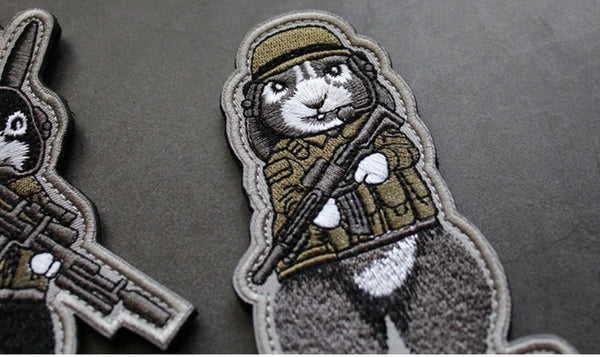 Tactical Rabbit 'Helmet Gear' Embroidered Velcro Patch