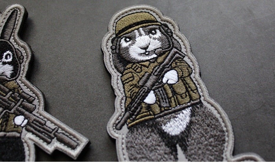 Tactical Rabbit 'Helmet Gear' Embroidered Velcro Patch — Little Patch Co