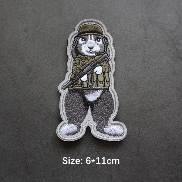 Tactical Rabbit 'Helmet Gear' Embroidered Velcro Patch