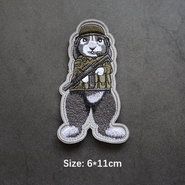 Tactical Rabbit 'Helmet Gear' Embroidered Velcro Patch — Little