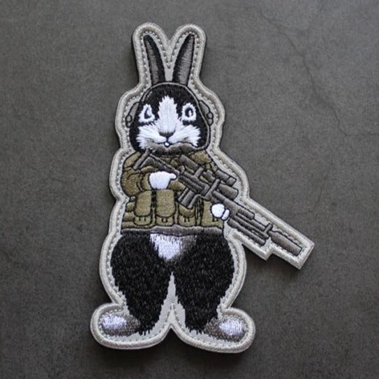 Tactical Rabbit 'Gun' Embroidered Velcro Patch