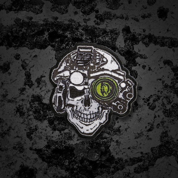 Tactical Skull Night Vision Embroidered Velcro Patch