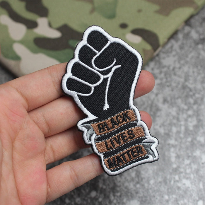 Black Lives Matter Embroidered Velcro Patch