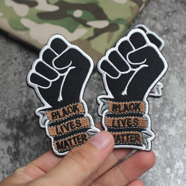 Black Lives Matter Embroidered Velcro Patch