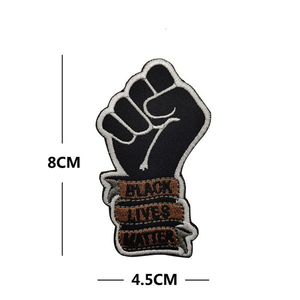 Black Lives Matter Embroidered Velcro Patch