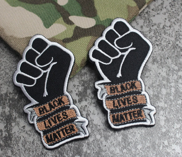 Black Lives Matter Embroidered Velcro Patch