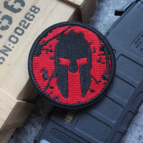 Spartan Logo Embroidered Velcro Patch