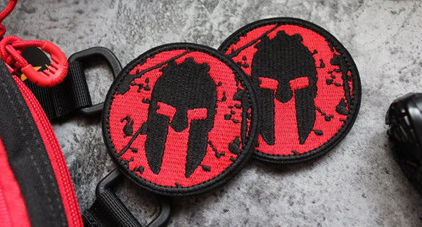 Spartan Logo Embroidered Velcro Patch