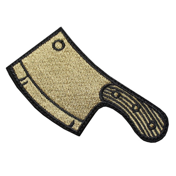 Cleaver Knife Embroidered Velcro Patch