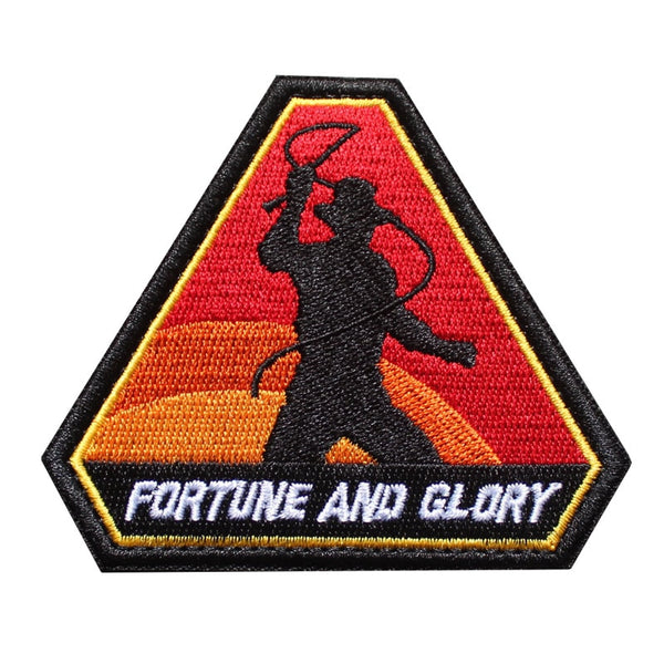 Indiana Jones 'Fortune and Glory' Embroidered Velcro Patch