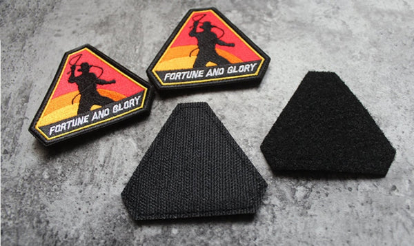 Indiana Jones 'Fortune and Glory' Embroidered Velcro Patch