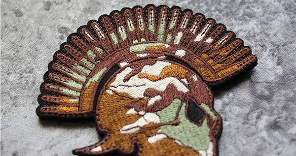 Spartan Armor Camouflage Embroidered Velcro Patch