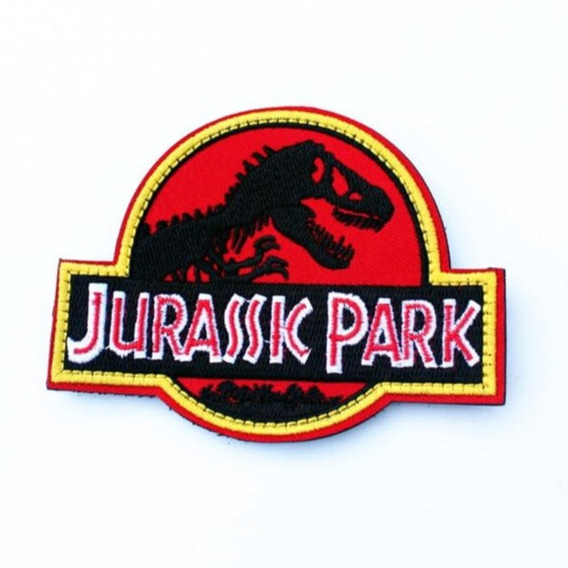 Jurassic Park Logo Embroidered Velcro Patch