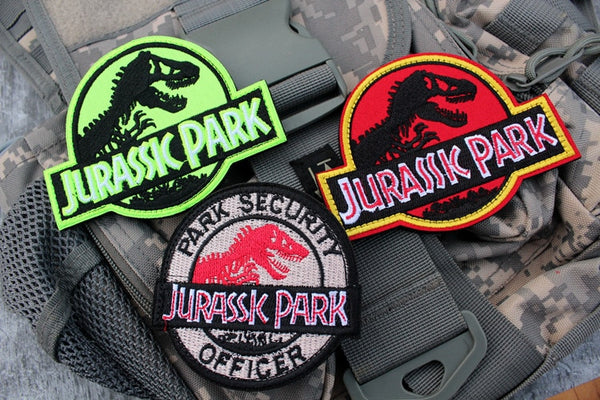 Jurassic Park Logo Embroidered Velcro Patch