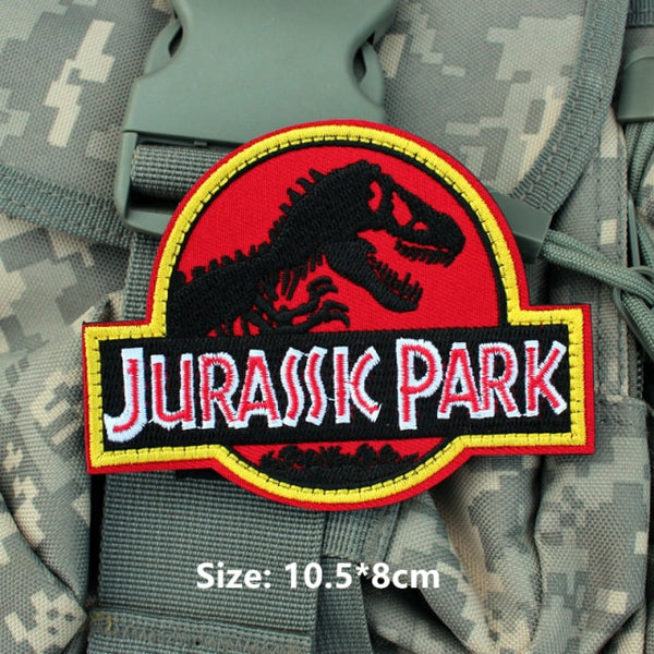 Jurassic Park Logo Embroidered Velcro Patch