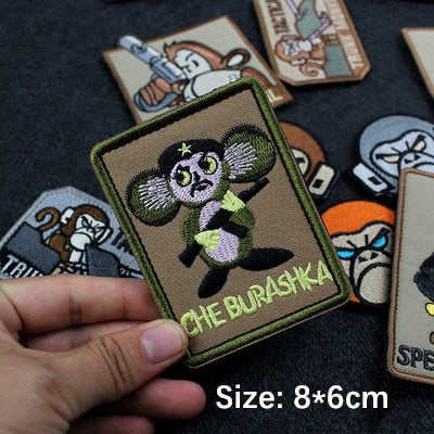 Monkey Tactical 'Cheburashka' Embroidered Velcro Patch