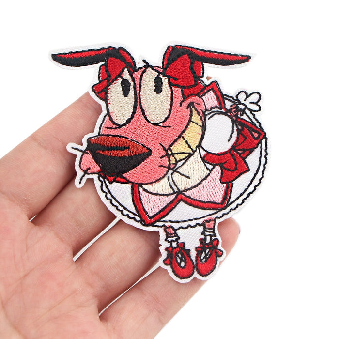 Courage the Cowardly Dog 'Girly Costume' Embroidered Patch