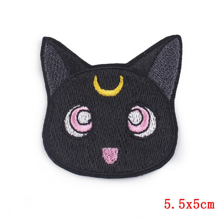 Cute Cat 'Luna | Hypnotized' Embroidered Patch