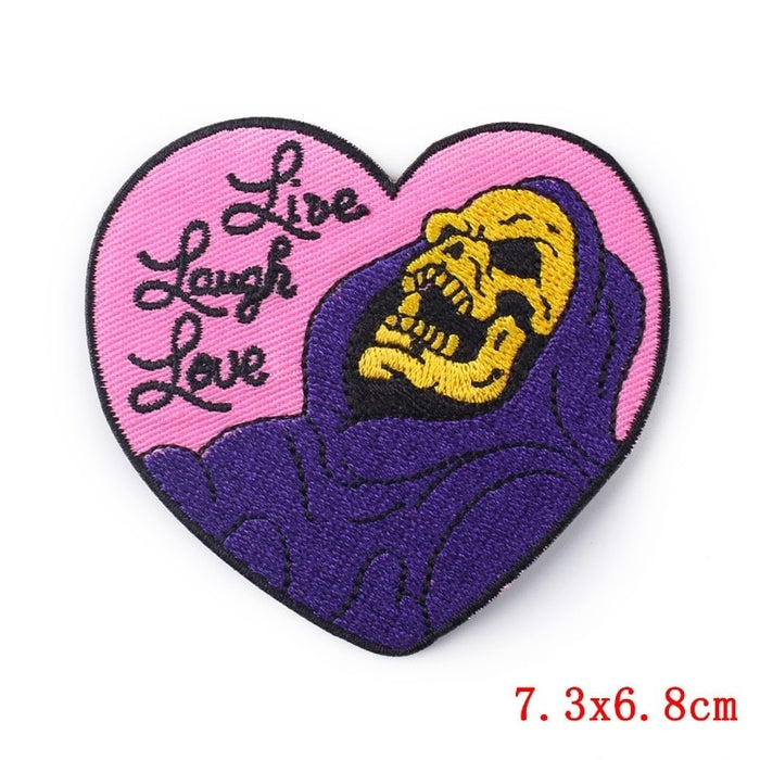 Masters of the Universe 'Skeletor | Live Laugh Love' Embroidered Patch