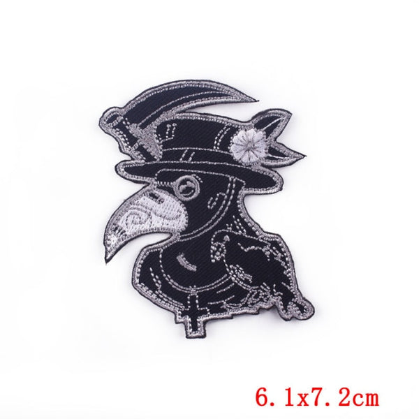 Plague Doctor 'Crow' Embroidered Patch