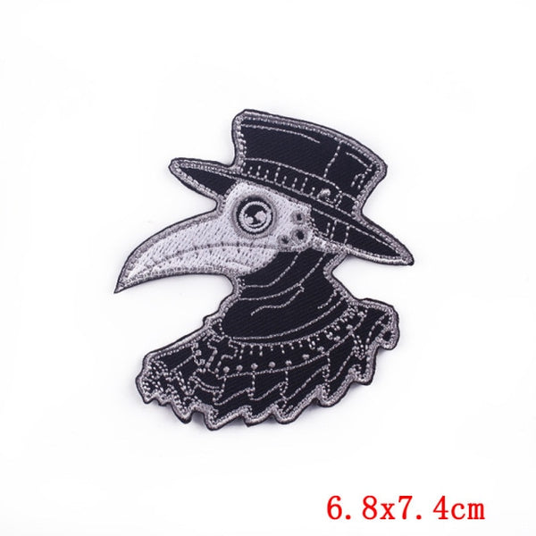 Plague Doctor 'Crow' Embroidered Patch