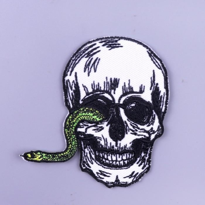 Skull 'Nature Of Death' Embroidered Patch