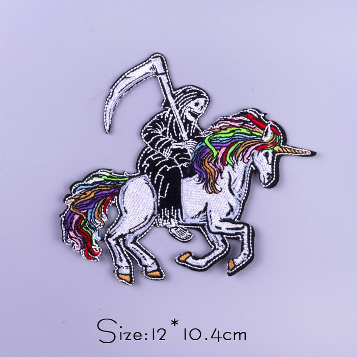 Halloween 'Dream Reaper | Unicorn' Embroidered Patch